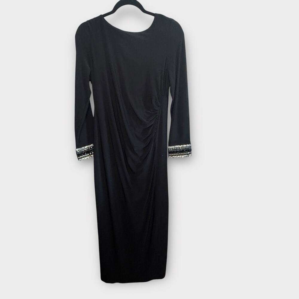 Marina black formal maxi dress with open back - Picture 2 of 10